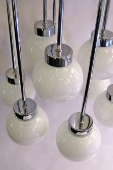 Lampara Escala 9 luces detalle